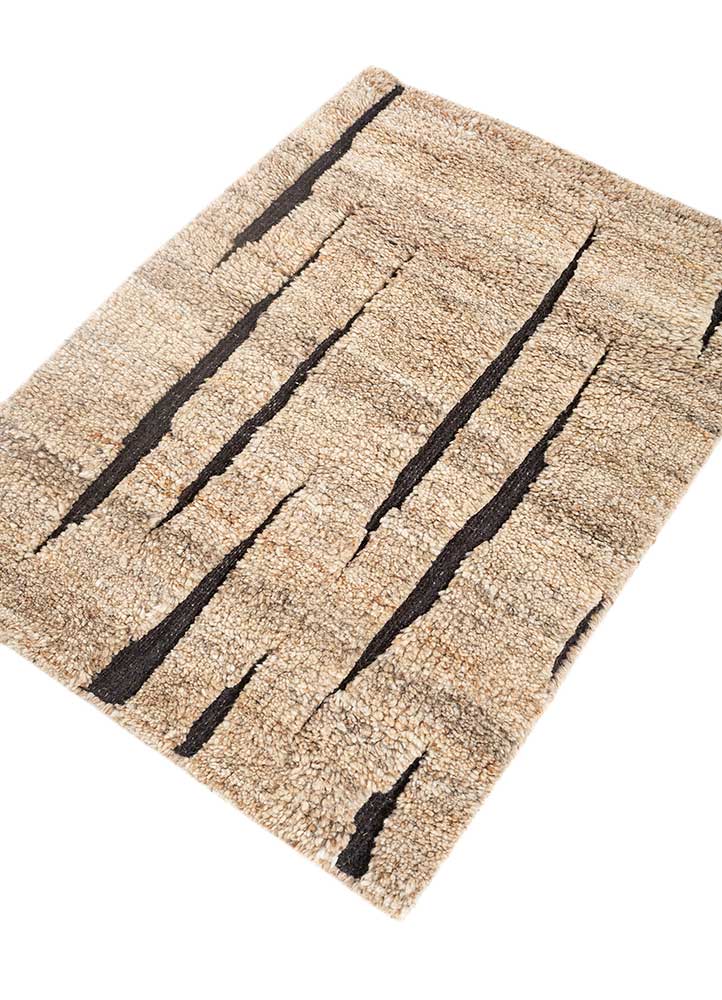Wollteppich - 90 x 60 cm - beige