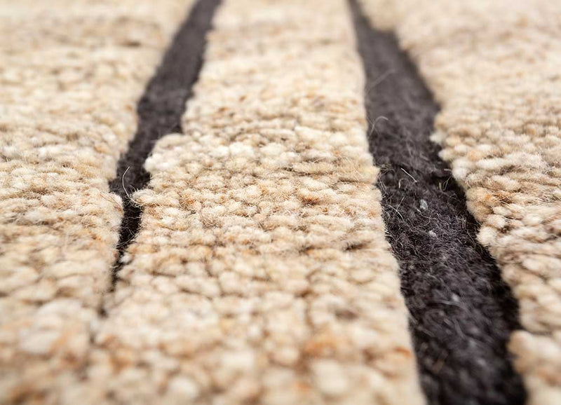 Wollteppich - 90 x 60 cm - beige