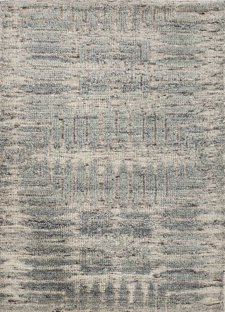 Wollteppich - 90 x 60 cm - grau
