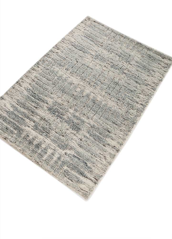 Wollteppich - 90 x 60 cm - grau