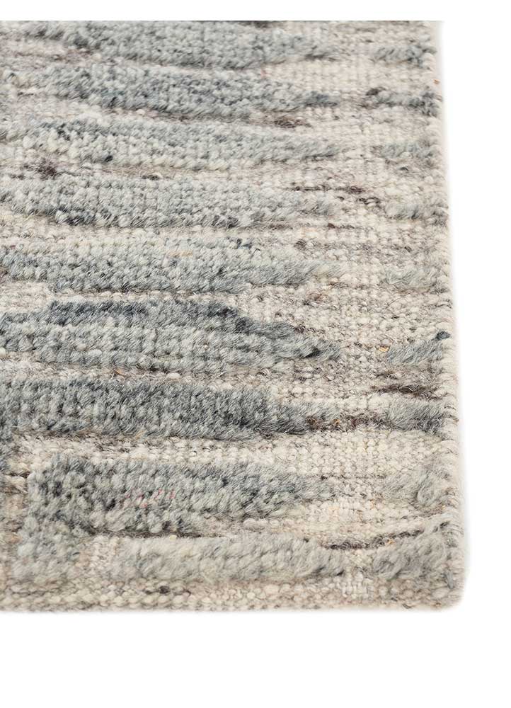 Wollteppich - 90 x 60 cm - grau
