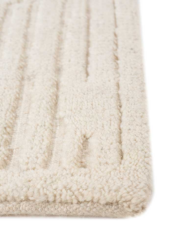 Wollteppich - 90 x 60 cm - creme