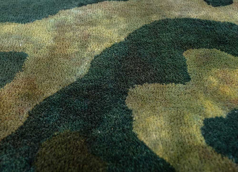 Wollteppich - 270 x 180 cm - grün