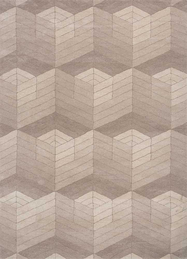 Wollteppich - 180 x 270 cm - gold