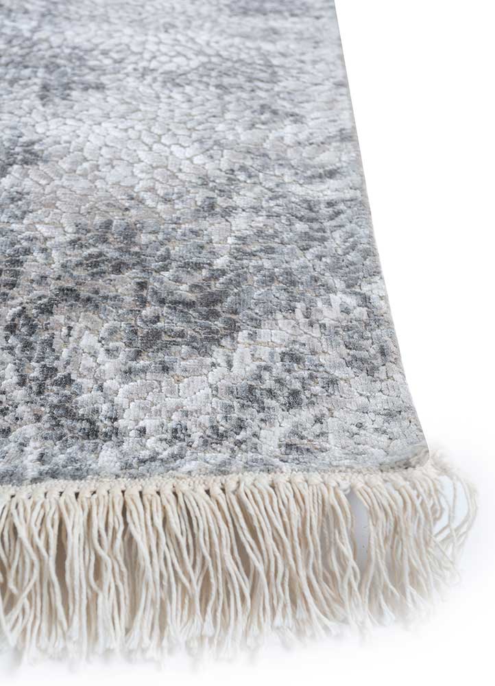 Designer Teppich - 300 x 240 cm - silber