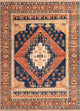Wollteppich - 360 x 270 cm - blau