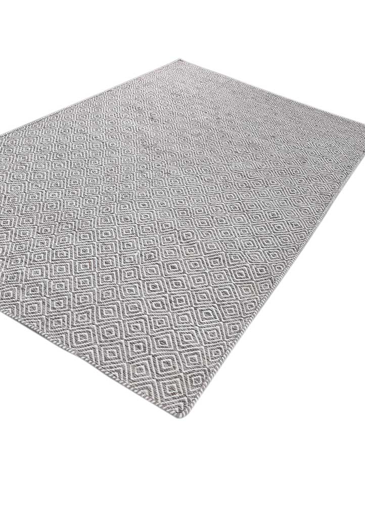 Wollteppich - 240 x 150 cm - grau