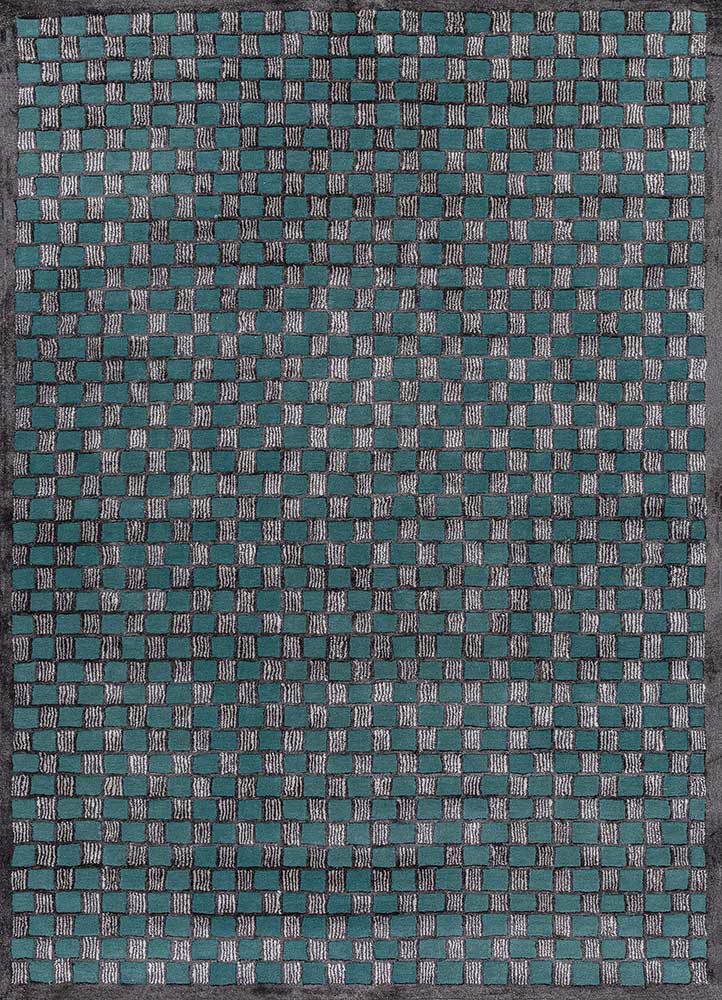 Wollteppich - 270 x 180 cm - dunkelblau