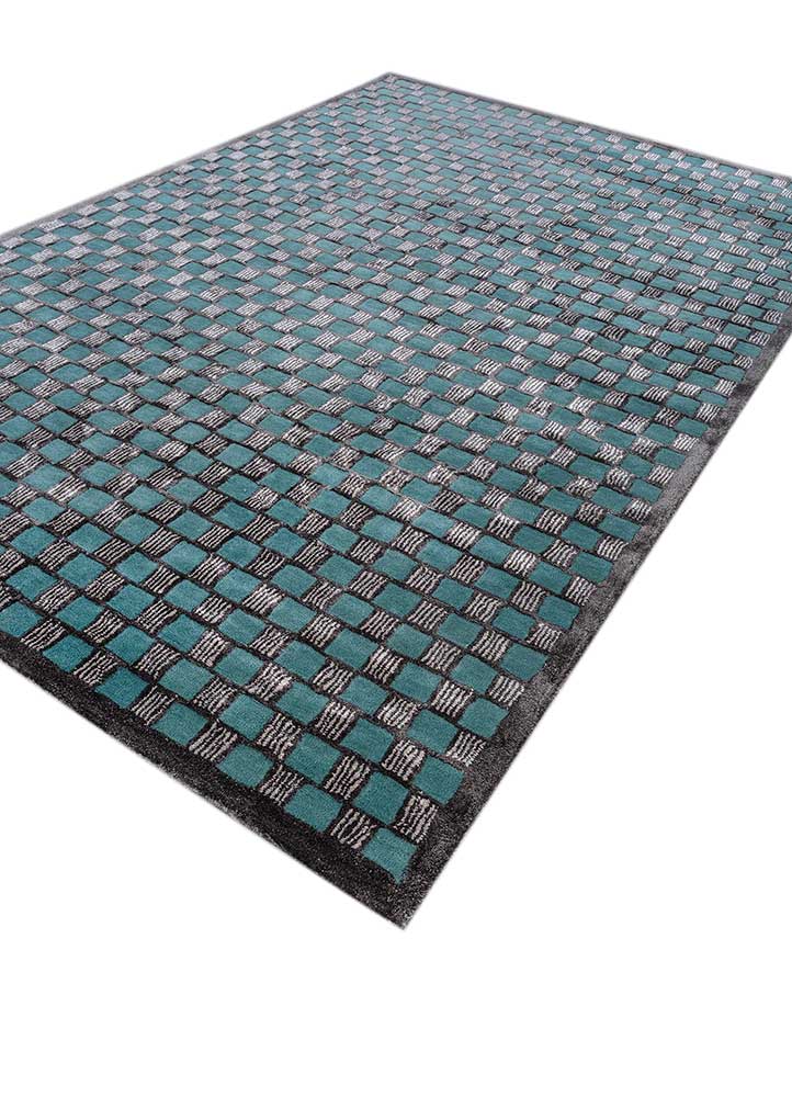 Wollteppich - 270 x 180 cm - dunkelblau