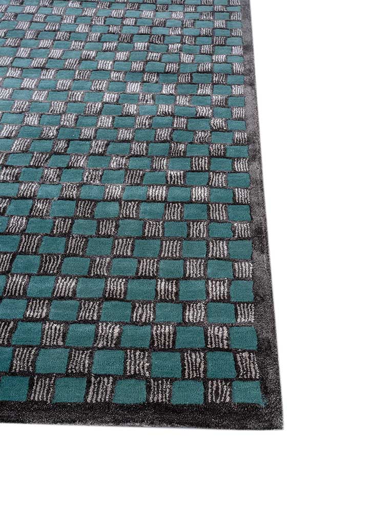 Wollteppich - 270 x 180 cm - dunkelblau