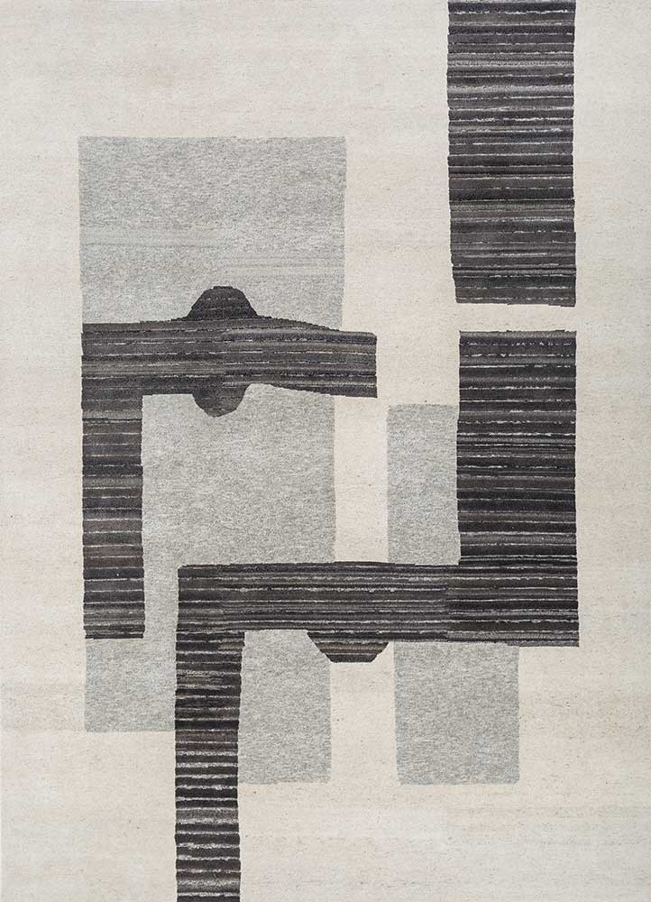 Wollteppich - 300 x 240 cm - grau