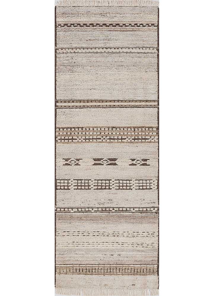 Läufer Woll - 240 x 75 cm - creme