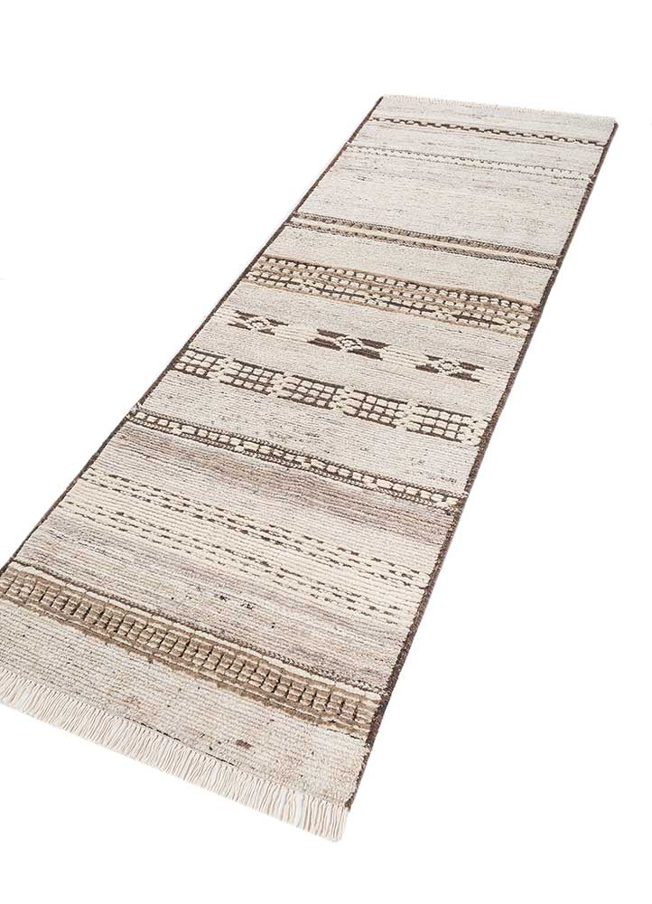 Läufer Woll - 240 x 75 cm - creme
