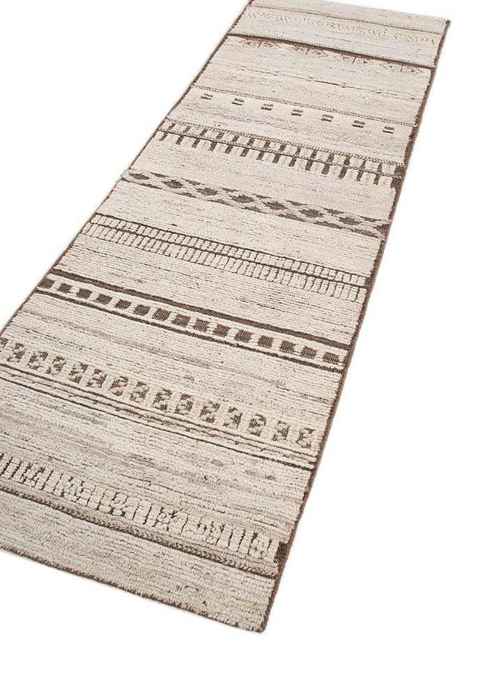 Läufer Woll - 240 x 75 cm - creme