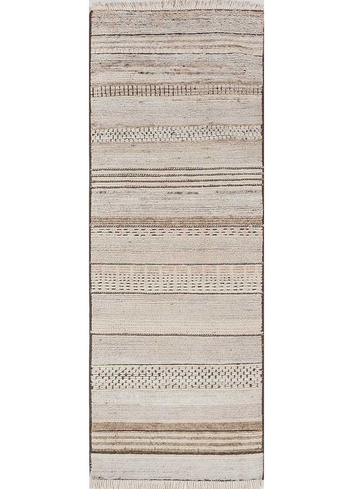 Läufer Woll - 240 x 75 cm - creme