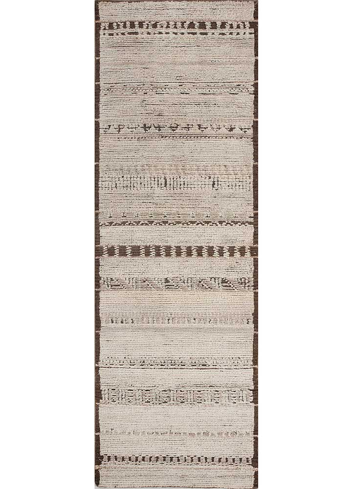 Läufer Woll - 240 x 75 cm - creme