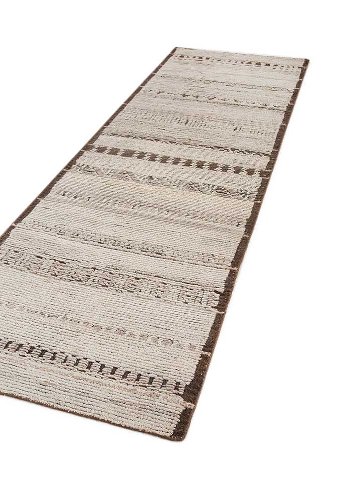 Läufer Woll - 240 x 75 cm - creme
