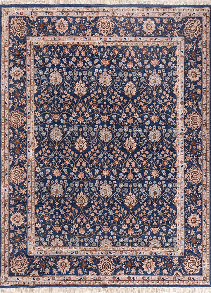 Wollteppich - 300 x 240 cm - blau