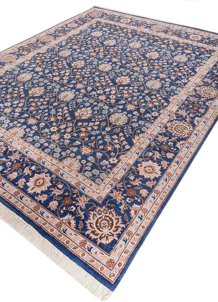Wollteppich - 300 x 240 cm - blau