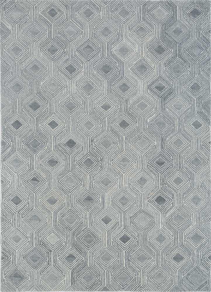 Wollteppich - 240 x 150 cm - hellgrau