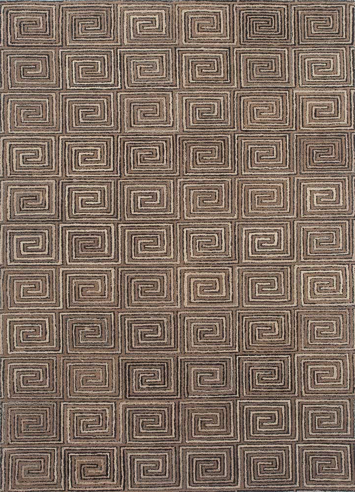 Wollteppich - 240 x 150 cm - braun
