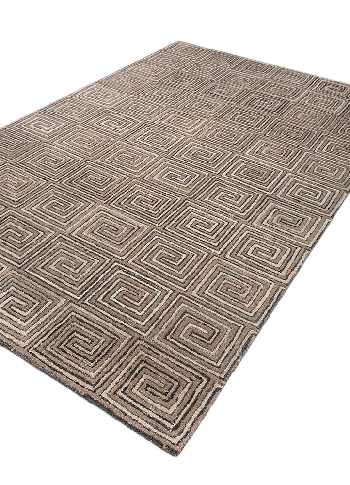 Wollteppich - 240 x 150 cm - braun