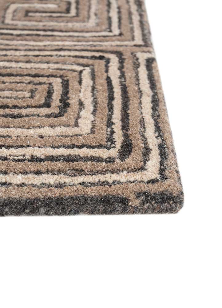 Wollteppich - 240 x 150 cm - braun