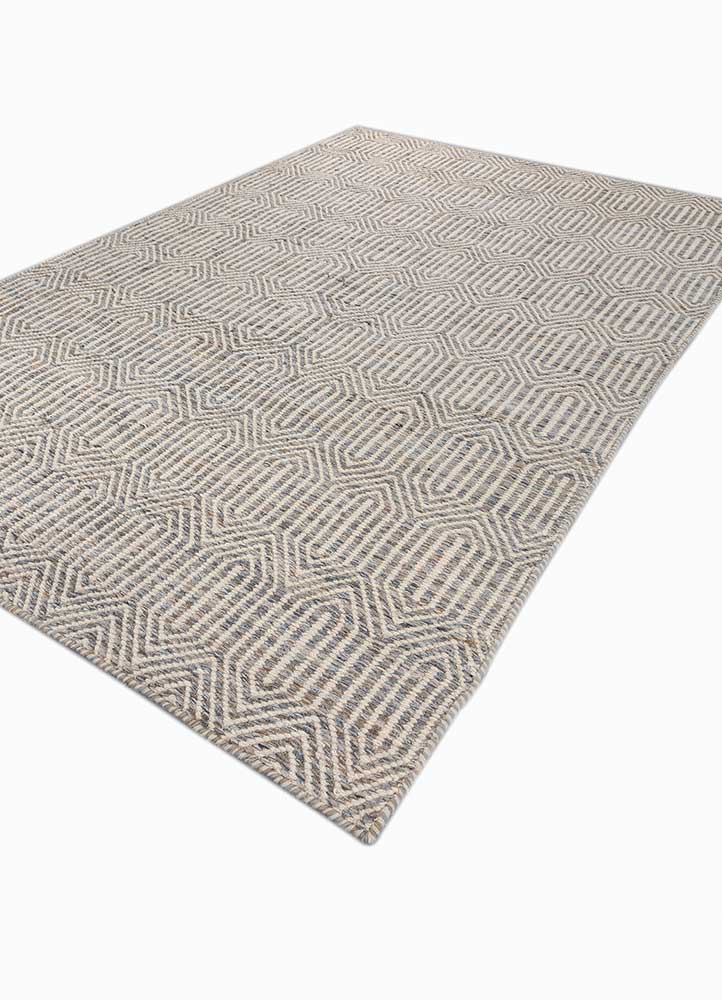 Wollteppich - 270 x 180 cm - hellgrau