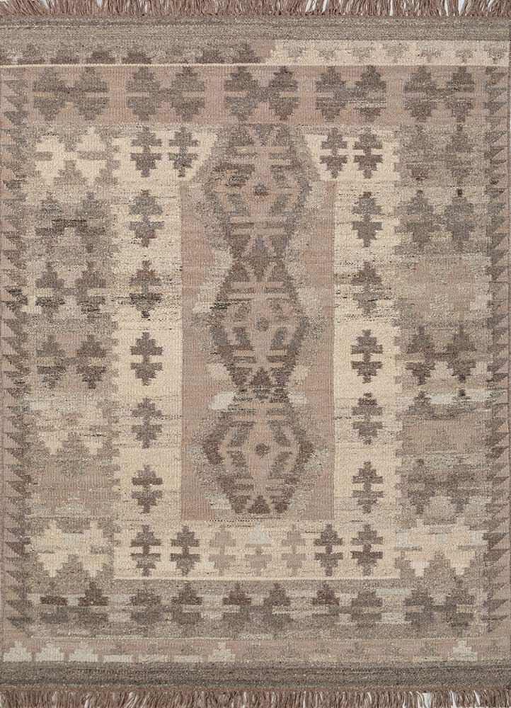 Wollteppich - 240 x 150 cm - beige