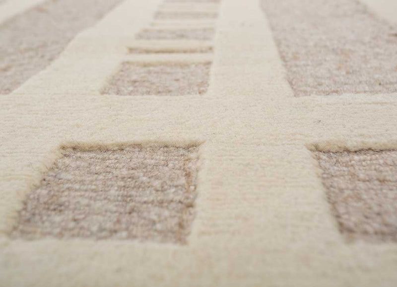 Wollteppich - 240 x 300 cm - beige