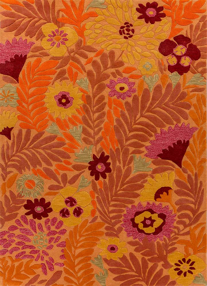 Wollteppich - 270 x 180 cm - orange