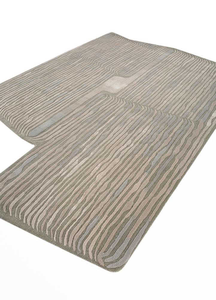 Wollteppich sonderform  - 270 x 180 cm - sand