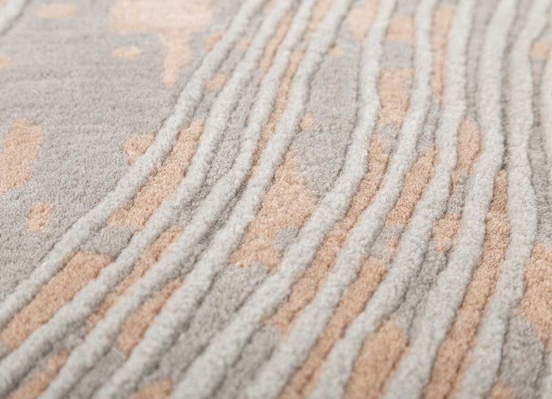 Wollteppich - 240 x 150 cm - dunkelbeige