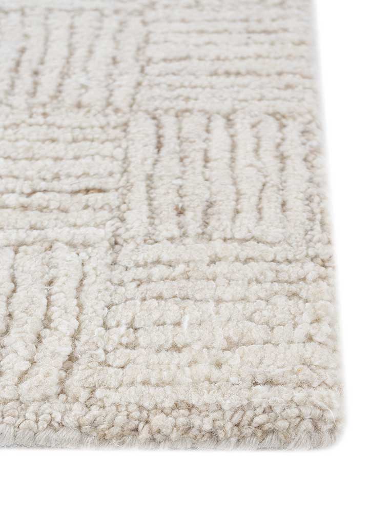 Wollteppich - 240 x 150 cm - creme