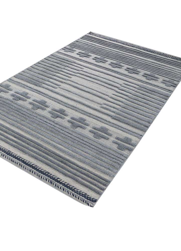 Wollteppich - 180 x 120 cm - grau