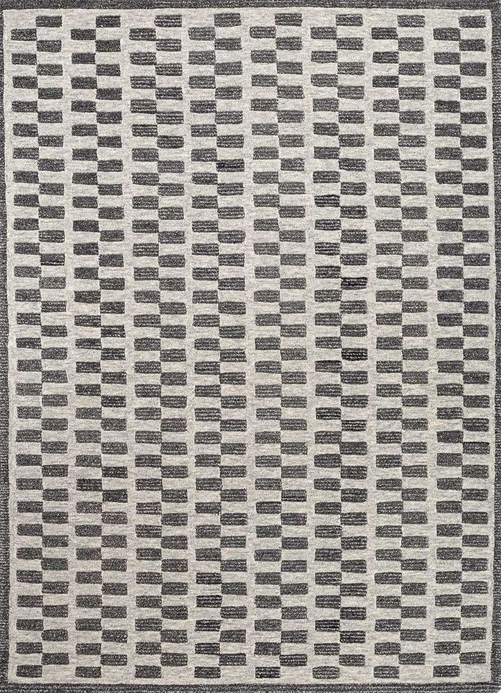 Wollteppich - 240 x 150 cm - grau