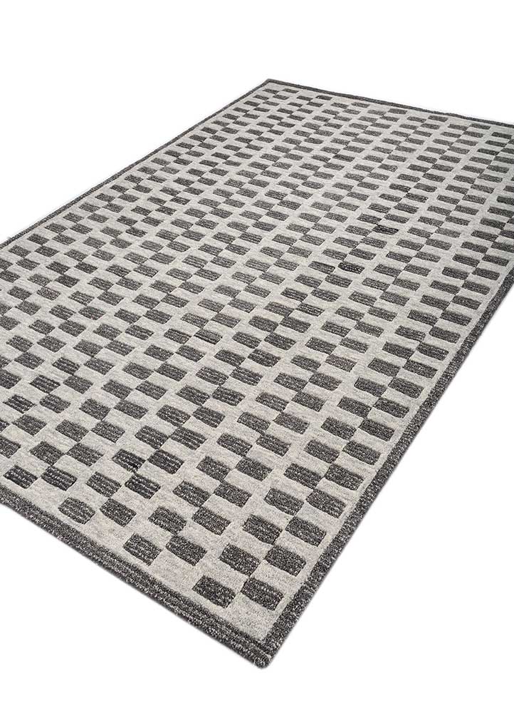Wollteppich - 240 x 150 cm - grau