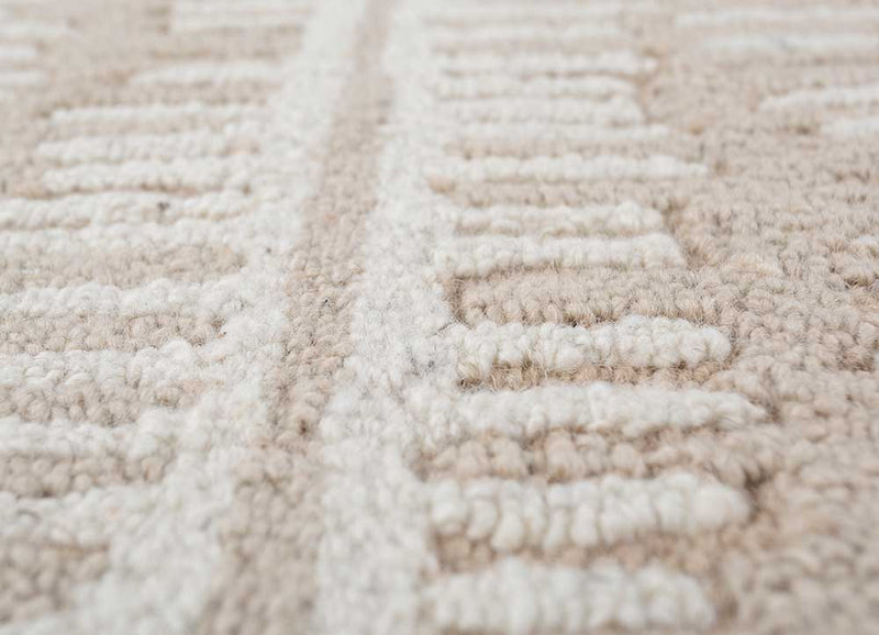 Wollteppich - 240 x 150 cm - creme