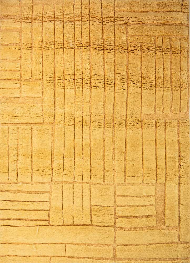Wollteppich - 300 x 240 cm - gold