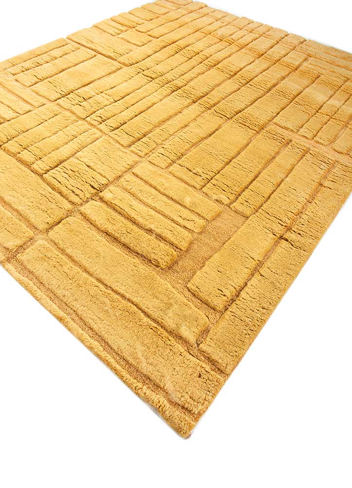 Wollteppich - 300 x 240 cm - gold