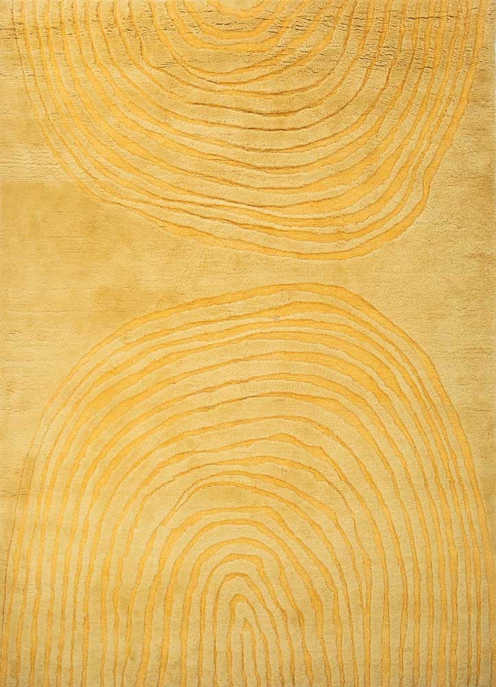 Wollteppich - 300 x 240 cm - gold