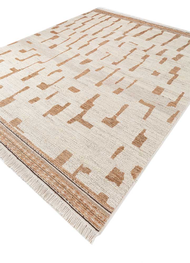 Wollteppich - 180 x 120 cm - creme