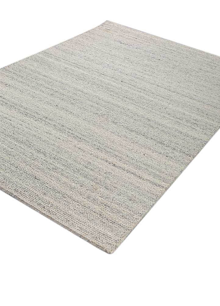 Wollteppich - 180 x 120 cm - silber