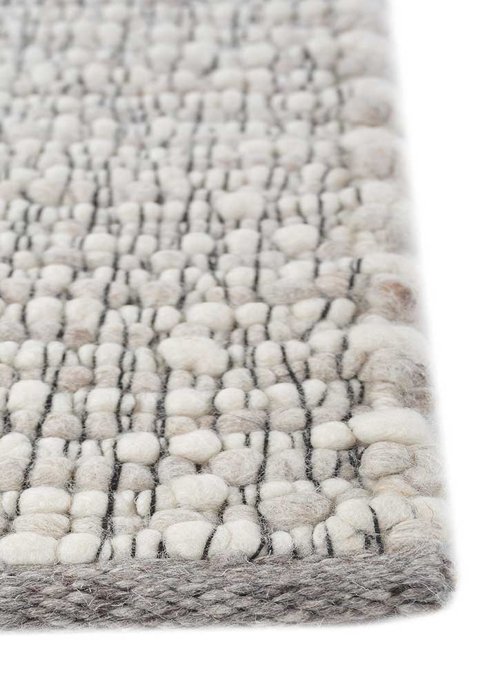 Wollteppich - 240 x 170 cm - creme