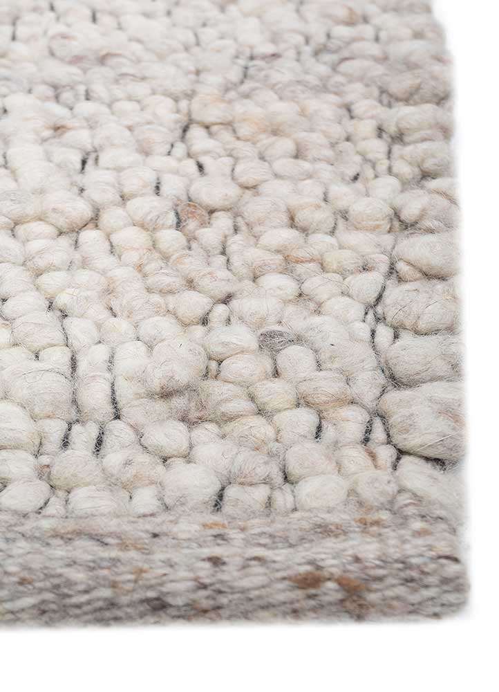 Wollteppich - 240 x 180 cm - creme