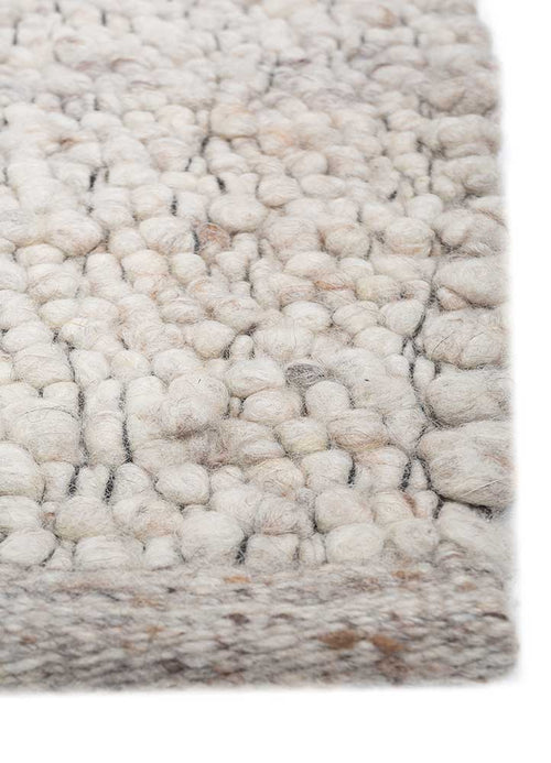 Wollteppich - 240 x 180 cm - creme