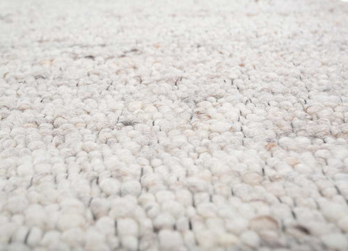 Wollteppich - 240 x 180 cm - creme