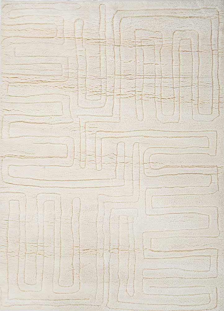 Wollteppich - 240 x 150 cm - creme