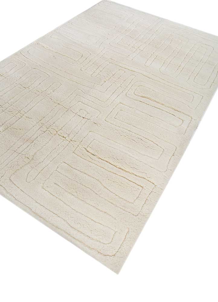 Wollteppich - 240 x 150 cm - creme