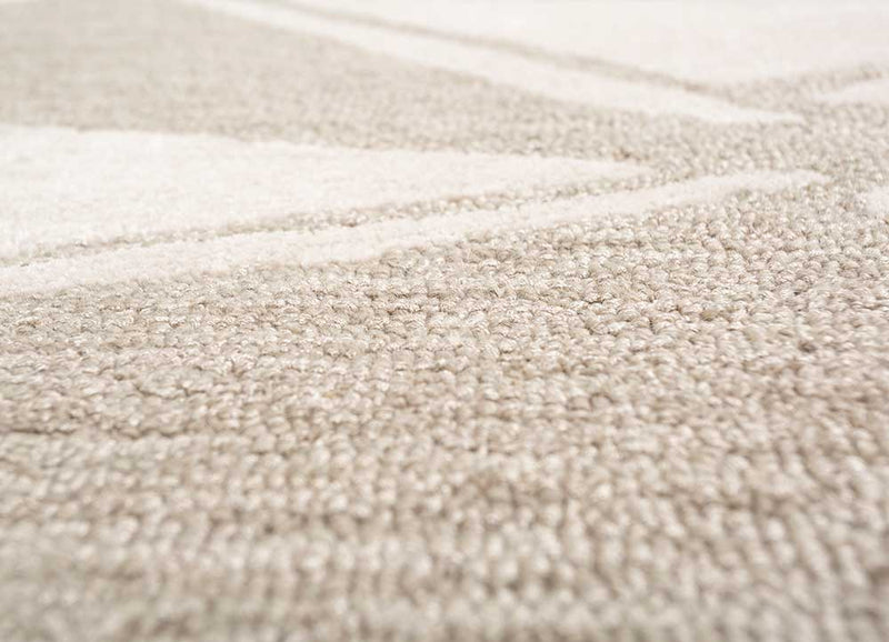 Wollteppich - 270 x 180 cm - hellbeige